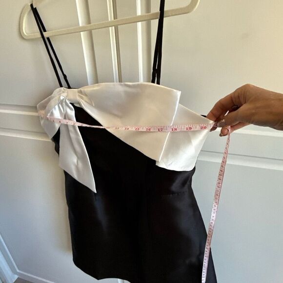 NWT Hutch Serena bow Black and White A-line dress Size 14 - Picture 5 of 11